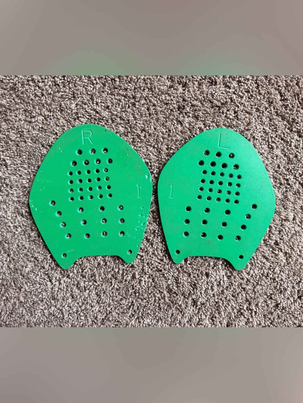 Set of swim paddles and bouy - good condition
